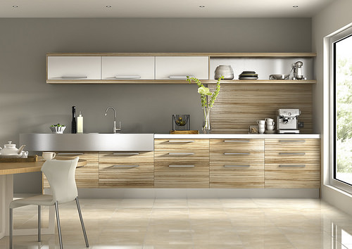 Kitchen Cabinet, Countertop and Sinks for an Ultramodern Kitchen