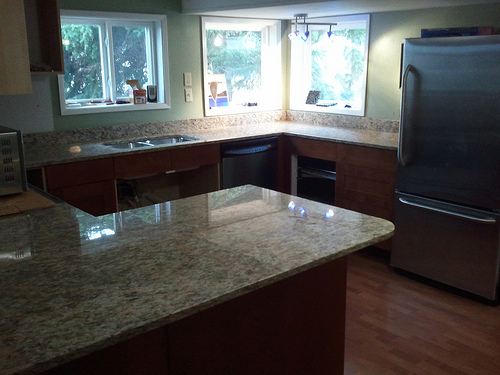 Kitchen Cabinet, Countertop and Sinks for an Ultramodern Kitchen | Home Art Tile Kitchen and Bath