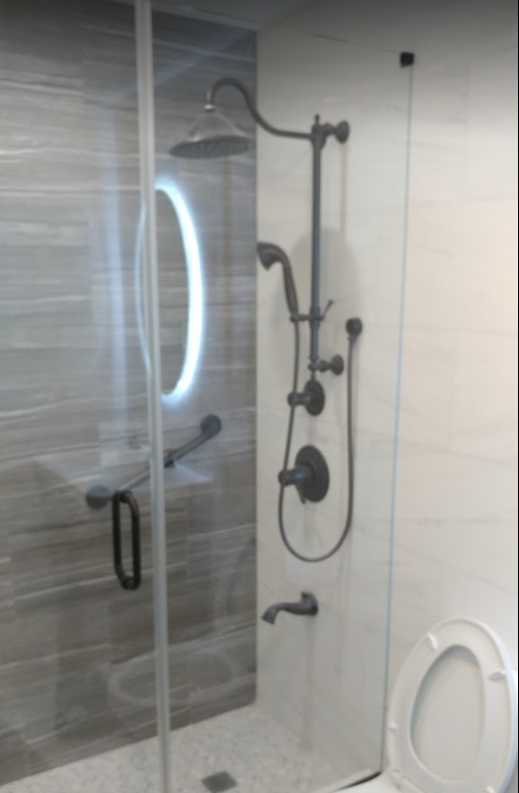 Marble Tiles Bathroom Renovation in Jamaica, Queens | Home Art Tile Kitchen and Bath