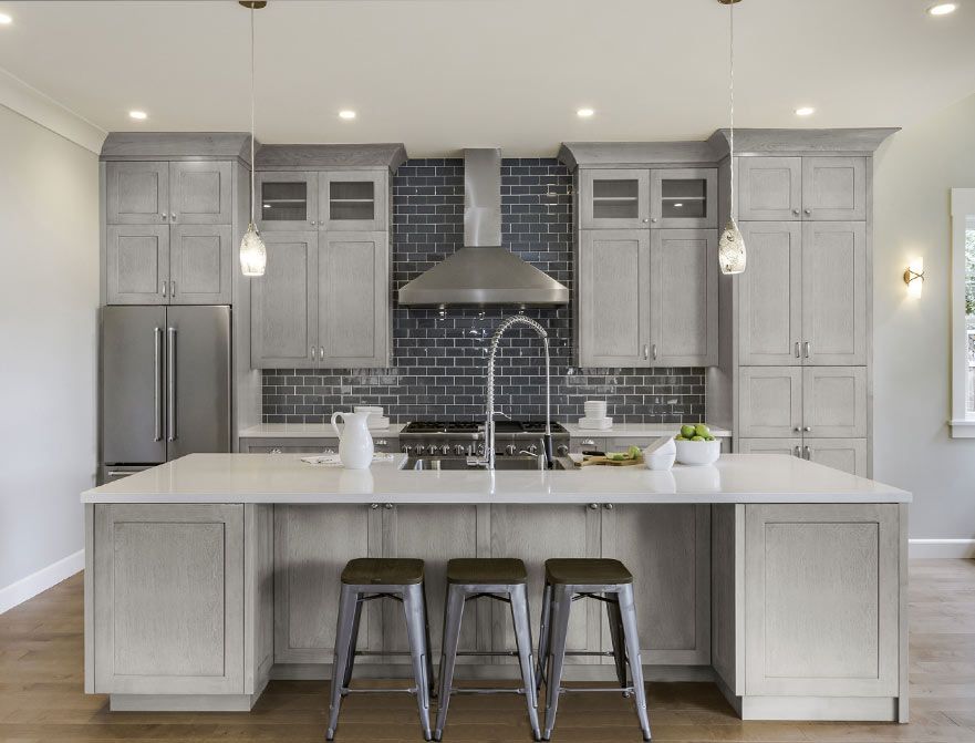 Gray Kitchen Cabinets Trends | Home Art Tile Kitchen and Bath