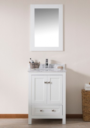 Dubai 24-Inch White Vanity