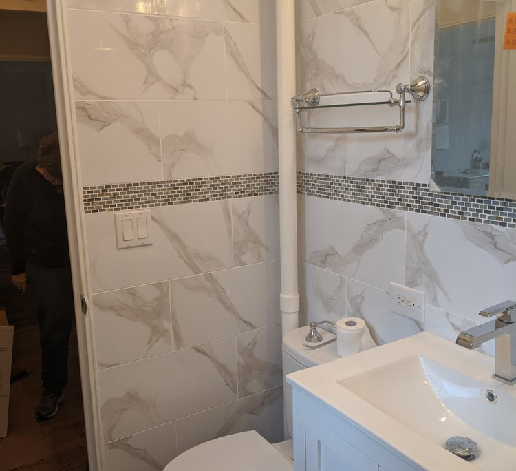 Modern Bathroom Remodel Project in New York, NY | Home Art Tile Kitchen and Bath
